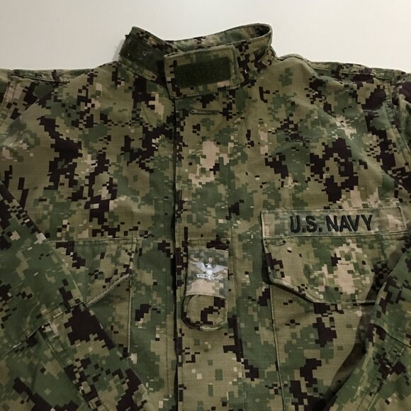U.S. Navy Blouse Working Uniform Type III NWU Mens Size 39 Digital Camo Military - Picture 2 of 7